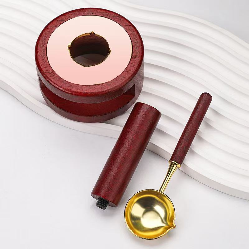 Stationery - Wood Sealing Wax Tool Kit Dark Red - Goodie Goodie