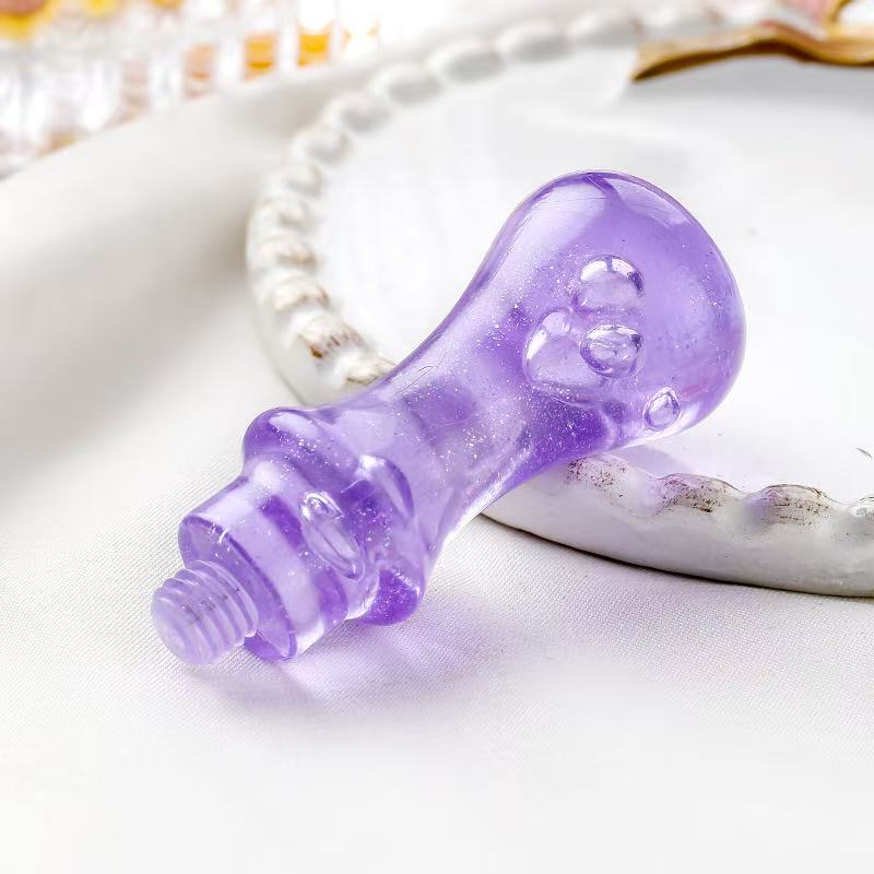 Stationery - Plastic Sealing Wax Handle 5.5cm Bubble Purple - Goodie Goodie