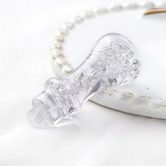 Stationery - Plastic Sealing Wax Handle 5.5cm Bubble Clear - Goodie Goodie