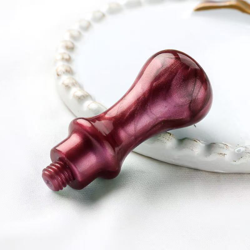 Stationery - Plastic Sealing Wax Handle 5.5cm Silver Red - Goodie Goodie