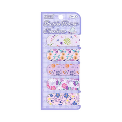 Plant and Floral Magnetic Bookmarks-5 Pieces Purple