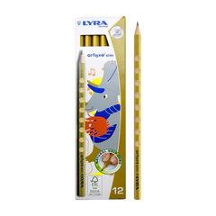 LYRA HB Gold Pole (12pcs/box) Triangular Hole Pencil