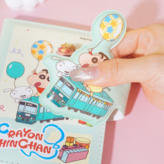 Shin-chan Stress-Relief Foam A6 Notebook with Magnetic Clip