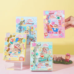 Shin-chan Stress-Relief Foam A6 Notebook with Magnetic Clip