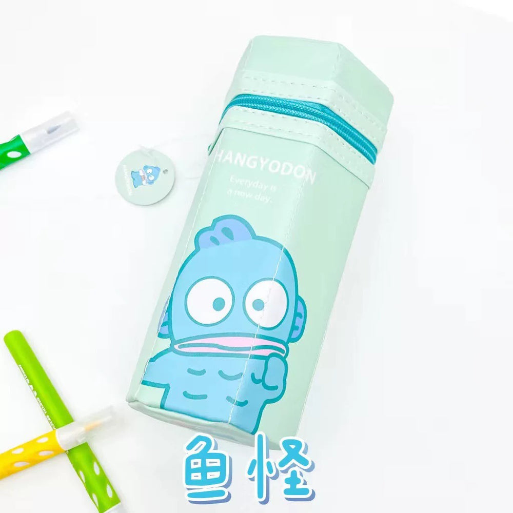 Stationery - Sanrio Hexagon Pencil Case - Hangyodon - Goodie Goodie