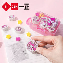 Stationery - My Melody Suitcase Erasers 10pcs - Goodie Goodie