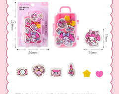 Stationery - My Melody Suitcase Erasers 10pcs - Goodie Goodie