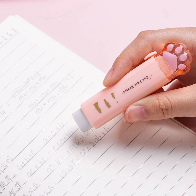 Stationery - Cat Paw Eraser Assorted - Goodie Goodie