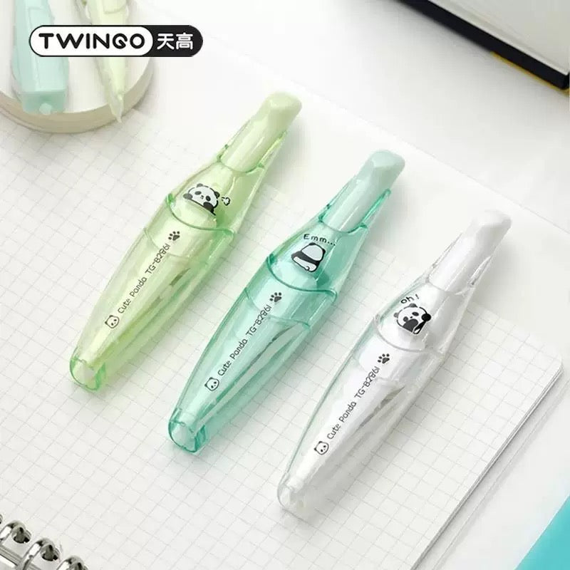 Stationery - Panda Correction Tape 5mm*18m + 2 refills Assorted - Goodie Goodie