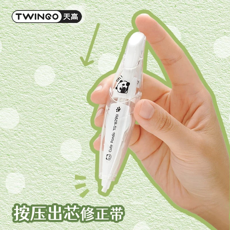 Stationery - Panda Correction Tape 5mm*18m + 2 refills Assorted - Goodie Goodie