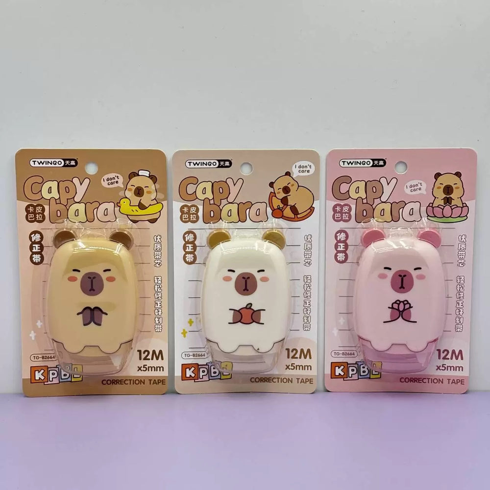 Stationery - Capybara Correction Tape 5mm*12m Assorted - Goodie Goodie