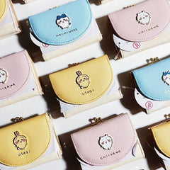 - Chiikawa Trifold Metal Clasp Wallet - Pink - Goodie Goodie