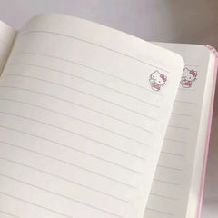 Hello Kitty PU Embossed Hard Cover A5 Notebook