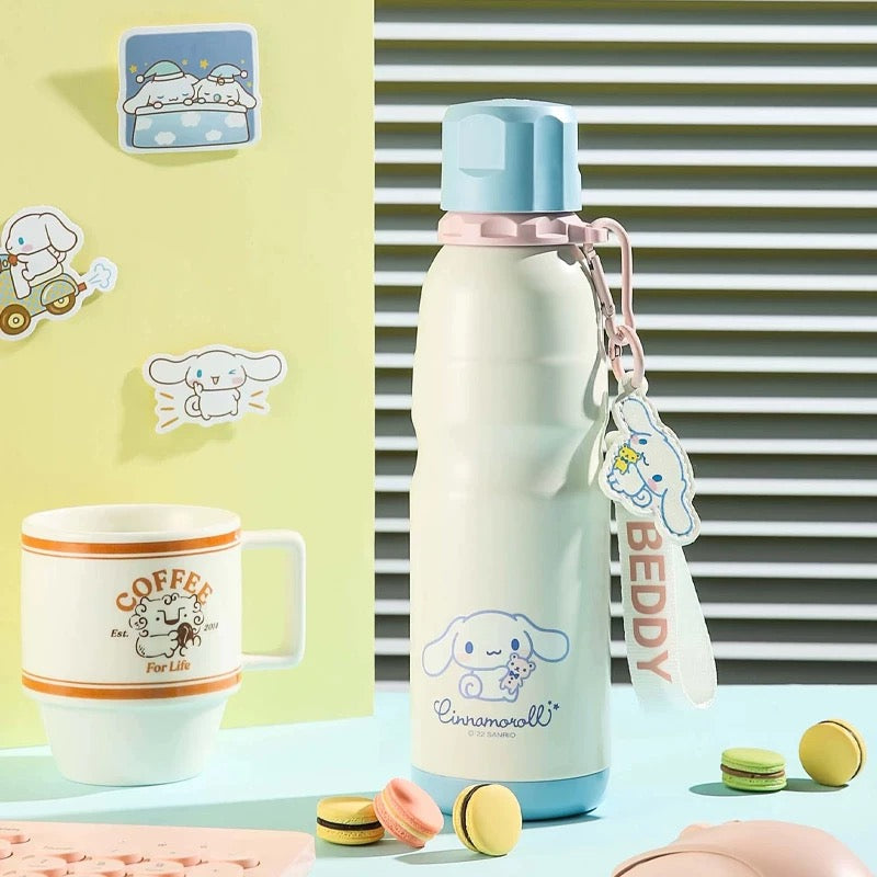 Bottles & Cups - BEDDYBEAR Stainless Steel Water Bottle 600ml - Cinnamoroll - Goodie Goodie