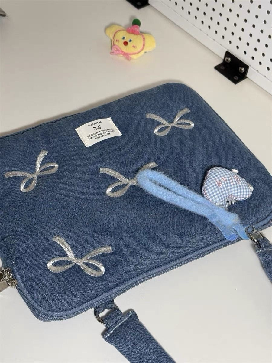 Bags & Storage - Laptop Bag 15.6 inch Denim Bowkont - Goodie Goodie
