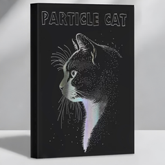 Stationery - Foil Stamped Cat B5 Thick Plain Notebook 128 Sheets Assorted - Goodie Goodie