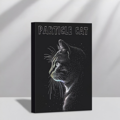 Stationery - Foil Stamped Cat A5 Thick Plain Notebook 128 Sheets Assorted - Goodie Goodie