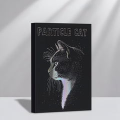 Stationery - Foil Stamped Cat A5 Thick Plain Notebook 128 Sheets Assorted - Goodie Goodie