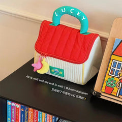 Bags & Storage - Lucky House Cosmetic Bag Red - Goodie Goodie