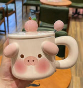 Bottles & Cups - Pink Piggy Mug - 480ml - Goodie Goodie
