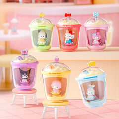 Tech & Toys - Sanrio Characters Bubble Tea Cup Solar-Powered Swing Toy Blind Box - Goodie Goodie
