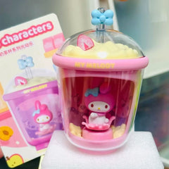 Tech & Toys - Sanrio Characters Bubble Tea Cup Solar-Powered Swing Toy Blind Box - Goodie Goodie