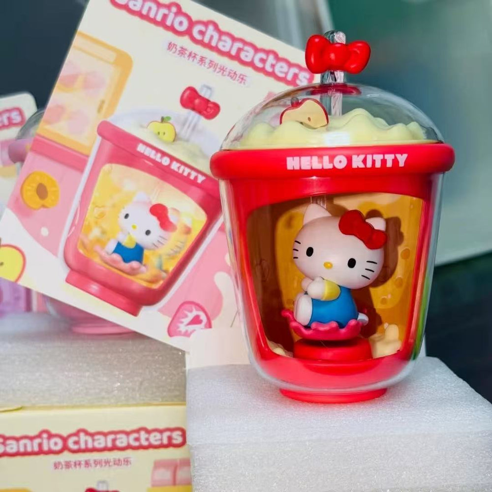 Tech & Toys - Sanrio Characters Bubble Tea Cup Solar-Powered Swing Toy Blind Box - Goodie Goodie