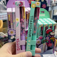 Stationery - Kaco Smiley World 3-in-1 Black/Red Gel Pen 0.5mm / Mechanical Pencil 0.5mm Green - Goodie Goodie