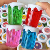 Glittery Colour snowflake Cup mini Slime Assorted