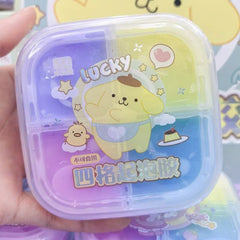 Sanrio 4 Colours Squre Box Slime Assorted