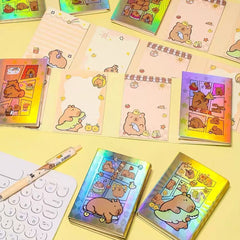Capybara Notepads Set of 6 - 100 sheets Assorted
