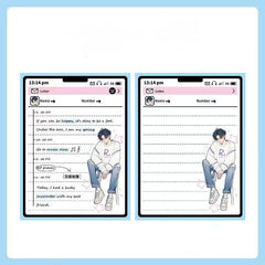 Anime Character Message Notepads 75*100mm 80 sheets Letter