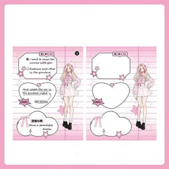 Anime Character Message Notepads 75*100mm 80 sheets Beautiful Dream