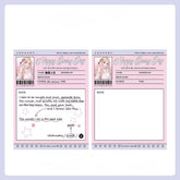 Anime Character Message Notepads 75*100mm 80 sheets Happy Everyday