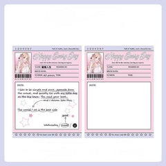 Anime Character Message Notepads 75*100mm 80 sheets Happy Everyday