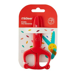 Children's Scissors Round Head Plastic 12cm Red