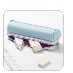 KOKUYO Double-Layer Pencil Case 71x71x220mm Blue