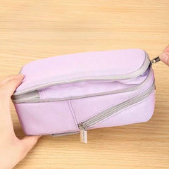 KOKUYO Polyester Pencil Pouch & Phone Stand 90x75x185mm Purple