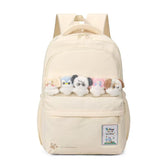 Cute Bear School Backpack 30x20x47cm Cream White