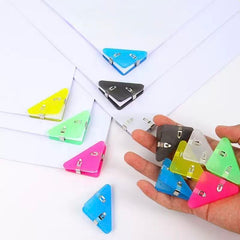 Triangle Paper Corner Clip Assorted