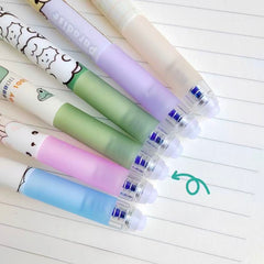 Animal Paradise Erasable Pen 0.5mm Blue Ink Assorted