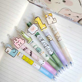 Animal Paradise Erasable Pen 0.5mm Blue Ink Assorted
