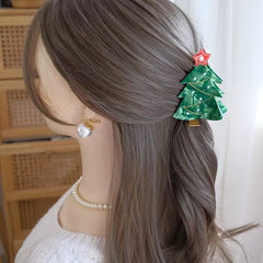 Christmas Tree Hair Claw Clip 8.5cm