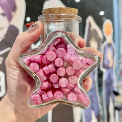 Sealing Wax Colour Particles Star Glass Bottle