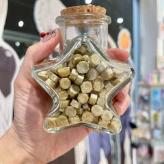 Sealing Wax Colour Particles Star Glass Bottle