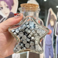 Sealing Wax Colour Particles Star Glass Bottle