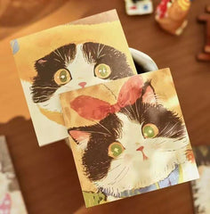 Mr. Paper Cute Cat Note Pads – 60 Sheets Yellow
