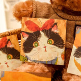 Mr. Paper Cute Cat Note Pads – 60 Sheets Yellow