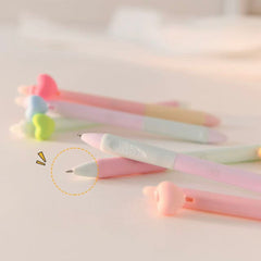 Candy Color Heart-Shaped Erasable Pen 0.5mm