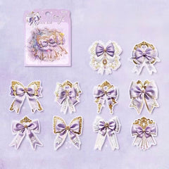 Transparent Bow Waterproof Stickers β 30pcs